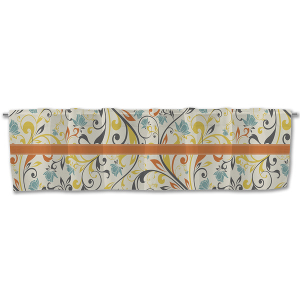Swirly Floral Valance - Front