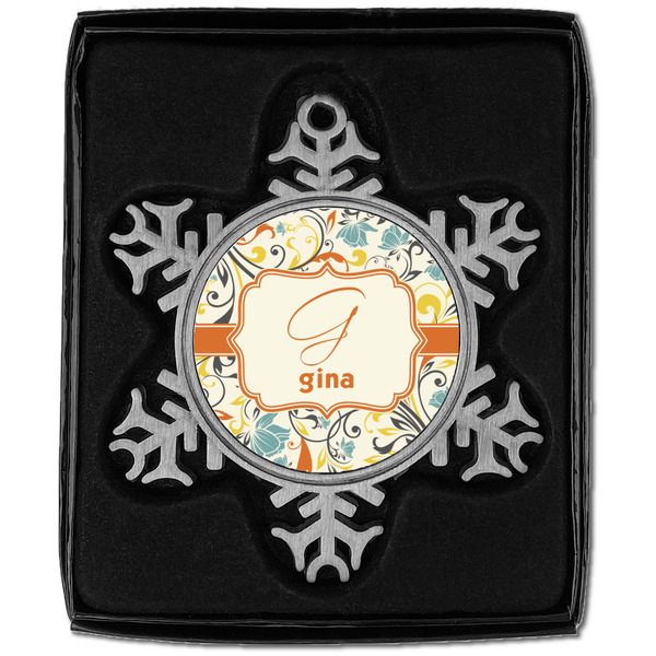 Swirly Floral Vintage Snowflake - In box
