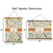 Swirly Floral Wall Hanging Tapestries - Parent/Sizing