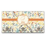 Swirly Floral Wall Mounted Coat Rack (Personalized)