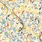 Swirly Floral Wallpaper Square