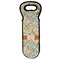 Swirly Floral Wine Tote Bag (Personalized)