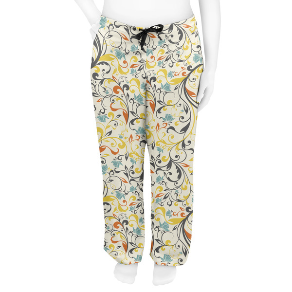 Swirly Floral Women's Pj on model - Front