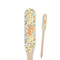 Swirly Floral Wooden Food Pick - Paddle - Closeup