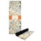 Swirly Floral Yoga Mat with Black Rubber Back Full Print View
