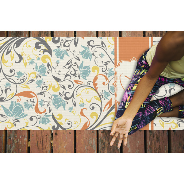 Swirly Floral Yoga Mats - LIFESTYLE