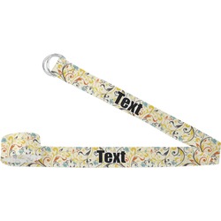 Swirly Floral Yoga Strap (Personalized)