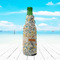 Swirly Floral Zipper Bottle Cooler - LIFESTYLE