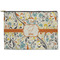 Swirly Floral Zipper Pouch - Large - 12.5"x8.5" (Personalized)