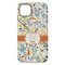 Swirly Floral iPhone 14 Plus Tough Case - Back