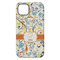 Swirly Floral iPhone 14 Pro Max Tough Case - Back