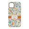 Swirly Floral iPhone 14 Tough Case - Back
