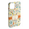 Swirly Floral iPhone 15 Plus Case - Angle