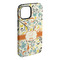 Swirly Floral iPhone 15 Plus Tough Case - Angle