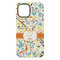 Swirly Floral iPhone 15 Plus Tough Case - Back