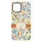 Swirly Floral iPhone 15 Pro Max Tough Case - Back