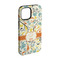 Swirly Floral iPhone 15 Pro Tough Case - Angle