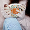 Orange & Blue Leafy Swirls 11oz Coffee Mug - LIFESTYLE