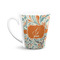 Orange & Blue Leafy Swirls 12 Oz Latte Mug - Front