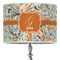 Orange & Blue Leafy Swirls Drum Lamp Shade (Personalized)