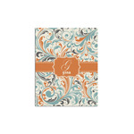 Orange & Blue Leafy Swirls Poster - Multiple Sizes (Personalized)