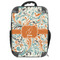 Orange & Blue Leafy Swirls 18" Hard Shell Backpack (Personalized)