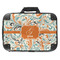 Orange & Blue Leafy Swirls Hard Shell Briefcase - 18" (Personalized)
