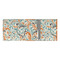 Orange & Blue Leafy Swirls 3 Ring Binders - Full Wrap - 3" - OPEN INSIDE