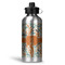 Orange & Blue Leafy Swirls Aluminum Water Bottle