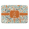 Orange & Blue Leafy Swirls Anti-Fatigue Kitchen Mat (Personalized)