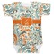 Orange & Blue Leafy Swirls Baby Bodysuit (Personalized)