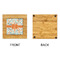 Orange & Blue Leafy Swirls Bamboo Trivet with 6" Tile - APPROVAL