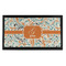 Orange & Blue Leafy Swirls Bar Mat - Small (Personalized)