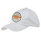 Orange & Blue Leafy Swirls Baseball Cap - White (Personalized)
