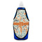 Orange & Blue Leafy Swirls Bottle Apron - Soap - FRONT