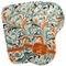 Orange & Blue Leafy Swirls Burp Cloth (Personalized)