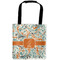 Orange & Blue Leafy Swirls Auto Back Seat Organizer Bag (Personalized)