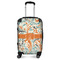 Orange & Blue Leafy Swirls Suitcase - 20" Carry On (Personalized)