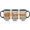 Orange & Blue Leafy Swirls Coffee Mug - 11 oz - Black APPROVAL