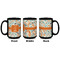 Orange & Blue Leafy Swirls Coffee Mug - 15 oz - Black APPROVAL