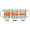 Orange & Blue Leafy Swirls Coffee Mug - 15 oz - White APPROVAL