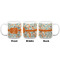 Orange & Blue Leafy Swirls Coffee Mug - 20 oz - White APPROVAL