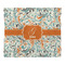 Orange & Blue Leafy Swirls Comforter - King - Front