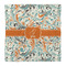 Orange & Blue Leafy Swirls Comforter - Queen - Front