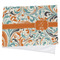 Orange & Blue Leafy Swirls Cooling Towel- Main