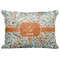 Orange & Blue Leafy Swirls Decorative Baby Pillowcase - 16"x12" (Personalized)