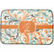 Orange & Blue Leafy Swirls Dish Drying Mat (Personalized)