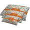 Orange & Blue Leafy Swirls Dog Beds - MAIN (sm, med, lrg)