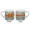 Orange & Blue Leafy Swirls Espresso Cup - 6oz (Double Shot) (APPROVAL)