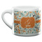 Orange & Blue Leafy Swirls Espresso Cup - 6oz (Double Shot) (MAIN)